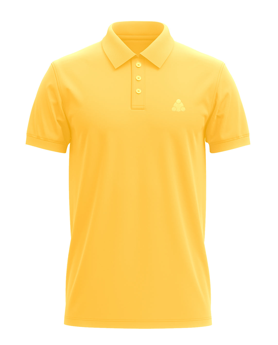 Trinizen Basics Polo T-shirt Embroidered Logo - Mustard Yellow