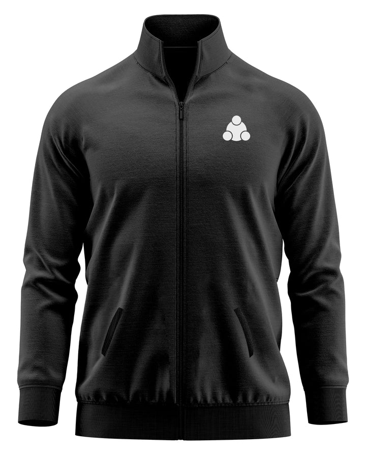 Trinizen Original Cotton Track Jacket - Front and Back White Logo