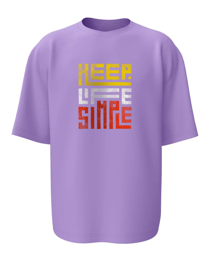 Keep Life Simple Oversized T-shirt